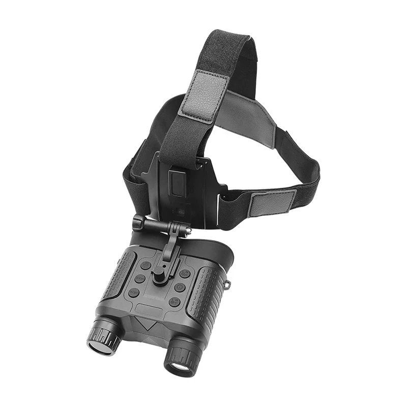 Infrared Thermal Binoculars Head Mounted Hunting Night Vision Goggles Dual Screen Night Vision Dual Tube Rechargeable NV8160