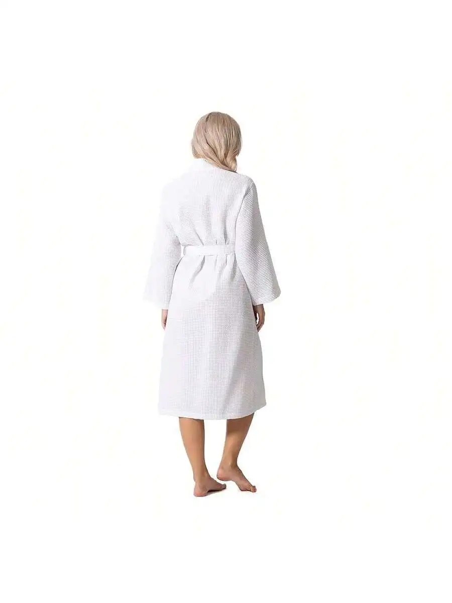 

Waffle Knit Lightweight Kimono Spa Bath Robe For Women Quick Dry Soft