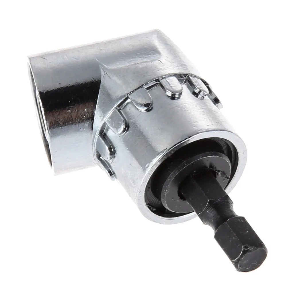 Adaptor Bor Sudut Kanan 105 Derajat, Shank Hex 1/4in, Pemegang Mata Bor Bersudut, Aksesoris Bor Sudut Kanan, Suku Cadang Perkakas Tangan