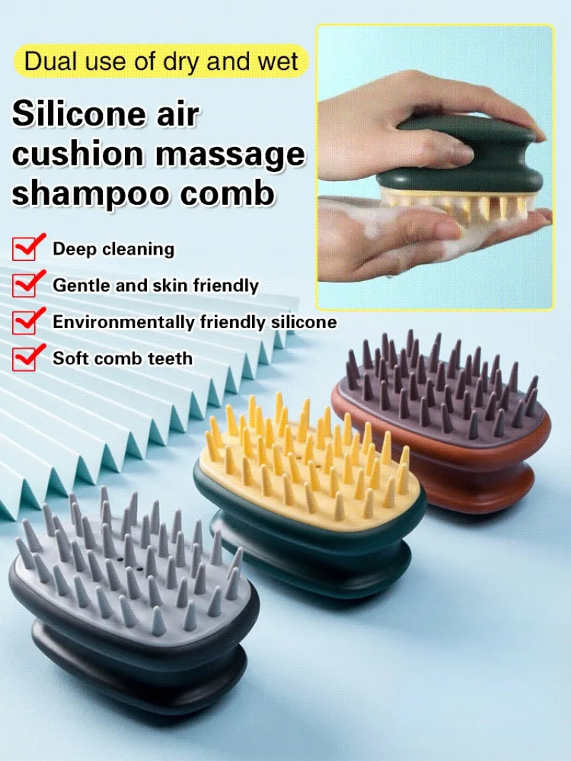 Home Portable Shampoo Comb Air Cushion Scalp Cleaning Massage Dry and Wet Men and Women Airbag Comb