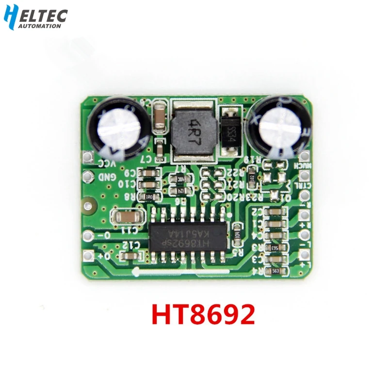 

Digital Power Amplifier Boards AB / D Class 8W Mono HT8692 Differential Input 2.5-5.5V Boost Adjustable