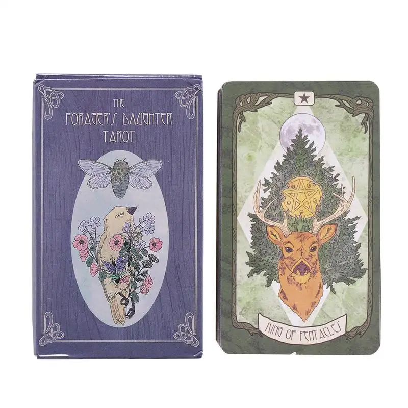 

78PCS Original Beginner Tarot Deck English Divination Tools Tarot Reading Cards Fortune The Forager's Daughter Tarot Cards