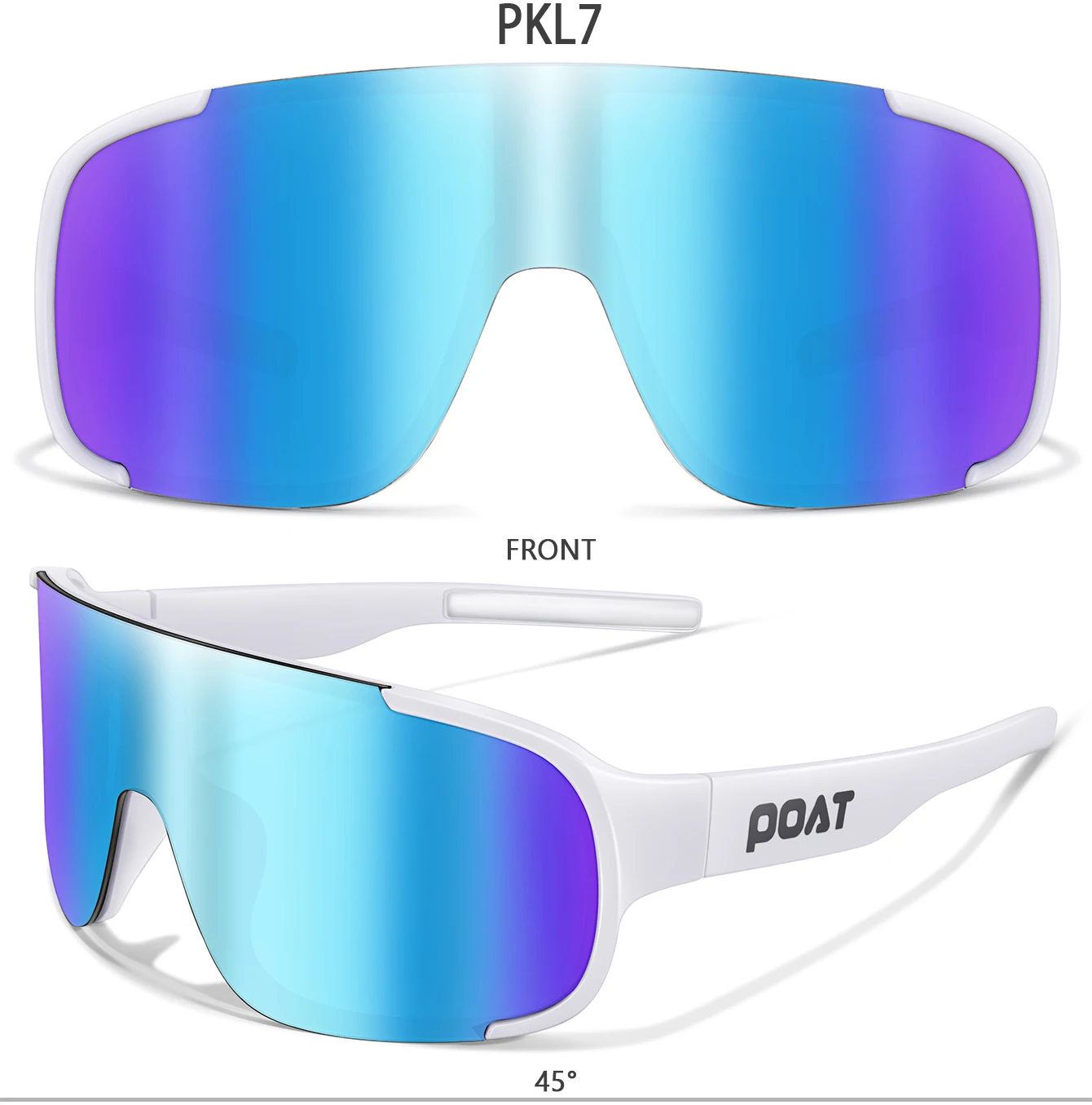 POAT UV400 Fahrrad-Sonnenbrille für Männer und Frauen - Winddichte MTB-Bike-Sportbrille zum Angeln und für Outdoor-Aktivitäten – Detail 10