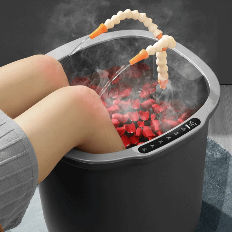 Automatic Foot Soaking Bucket, Deep Calf Constant Temperature Foot Bath Heated, Electric Massage Fumigation Footbath Machine