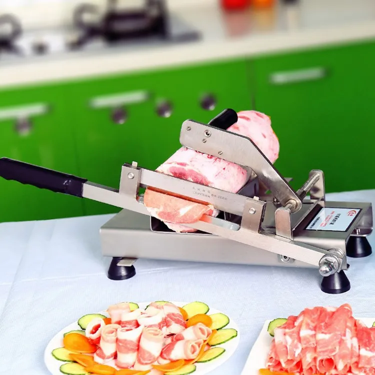 PRODUCT-Tagliaia per carne multifunzionale, pialla per carne in rotolo di agnello, affettatrice automatica per consegna carne domestica e commerciale