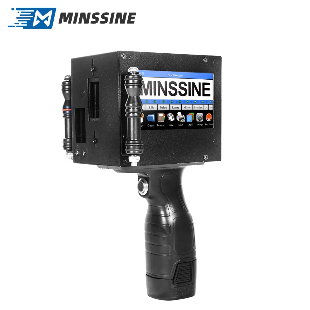 

50.8mm Portable Hand Jet Printer Barcode Handheld InkJet Printer Expiry Date Printer