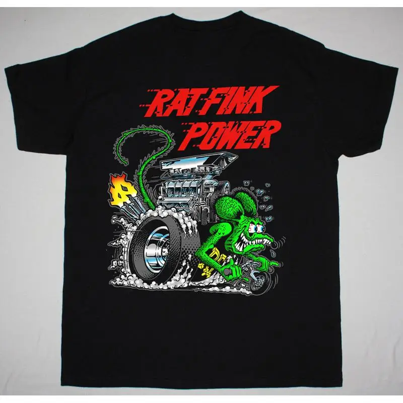 

NEW Ed Roth Rat Fink Power For Fan Black All Size T Shirt VC1330