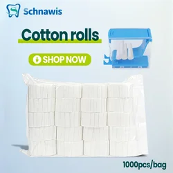 Dental Medical Surgical Cotton Rolls Tooth Gem Cotton Roll Disposable Absorbent Hemostatic Cotton Cloth Dentist Supplies&Cotton