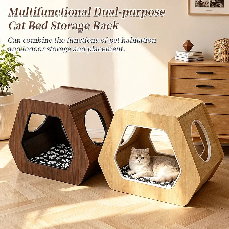 Cross-border TIK hexagonal cat nest multi-functional small apartment sofa corner few Internet celebrities bedside table cat