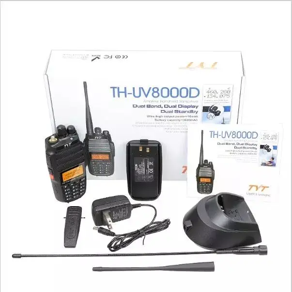 

128 каналов TH-UV8000D ручная радиостанция Tyt Walkie Talkie с дисплеем