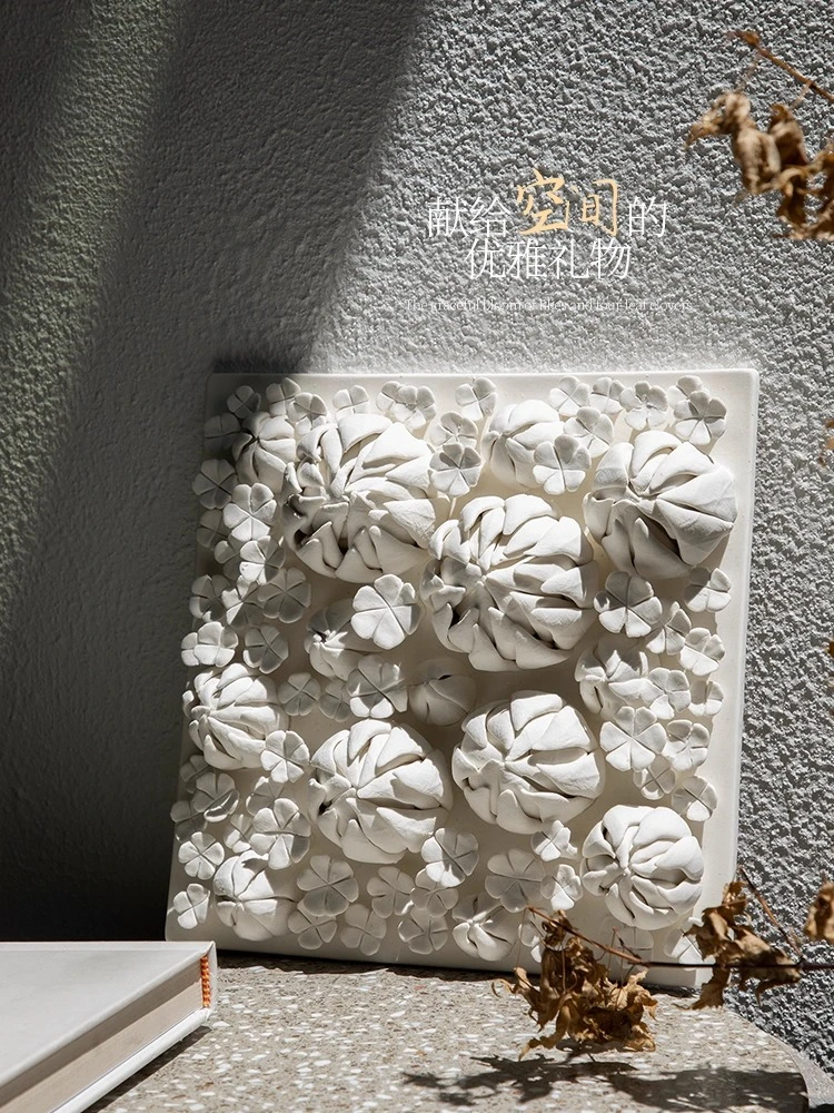 Factory Direct 2026 Top RatedCreative handmade porcelain plate painting Modern simple living room background wall decorative