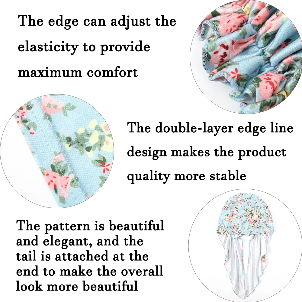 RIMAIRE 2024 New Muslim Fashion Printed Hijabs for Women Islam Headscarf with Tail Decoration Beautiful and Comfortable Hijab