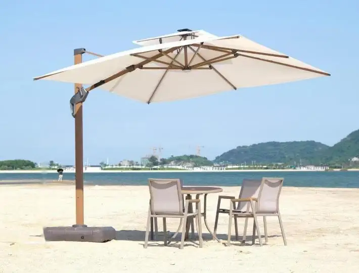 

Courtyard Garden Sunshades, Outdoor Restaurant, Hotel and Coffee Shop Roman Umbrellas and Hydraulic Umbrellas