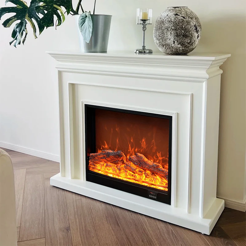 

Ultra Slim Recessed Electric Fireplace | 7 Color Realistic Flame, Remote Control & Built-in Heater for Living Room Decor