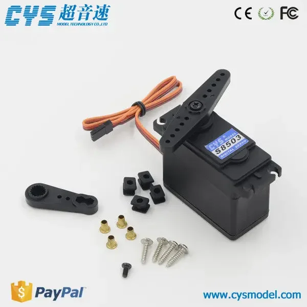 

CYS S8503 HV 1/4 1/5 30 кг 0,18 сек Цифровой сервопривод для радиоуправляемого газового багги Monster Truck