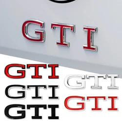 1 unidad de pegatina de insignia de coche ABS 3D, calcomanía con logotipo GTI, accesorios de estilo para VW GTI Polo Golf 8 Passat B6 Scirocco Tiguan Beetle Touran