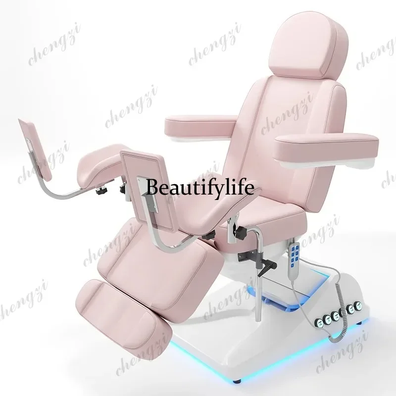 lifting Knead Massage Beds Ear Cleaning Beauty Face Pedicure Massage Beds Comfort PU Leather Furniture Mesa