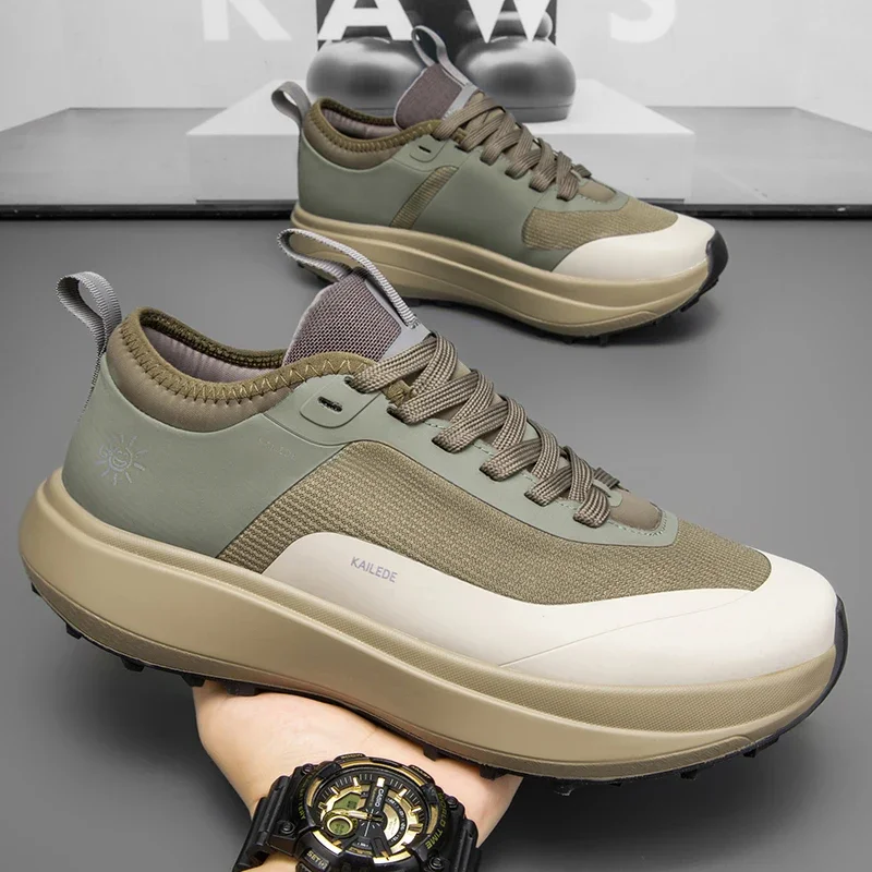 New Men Golf Shoes Outdoor Leather Fashion Soft Sneakers Flat Walking Black White Quality Golfer Footwear for Man Waterproof - Image 5