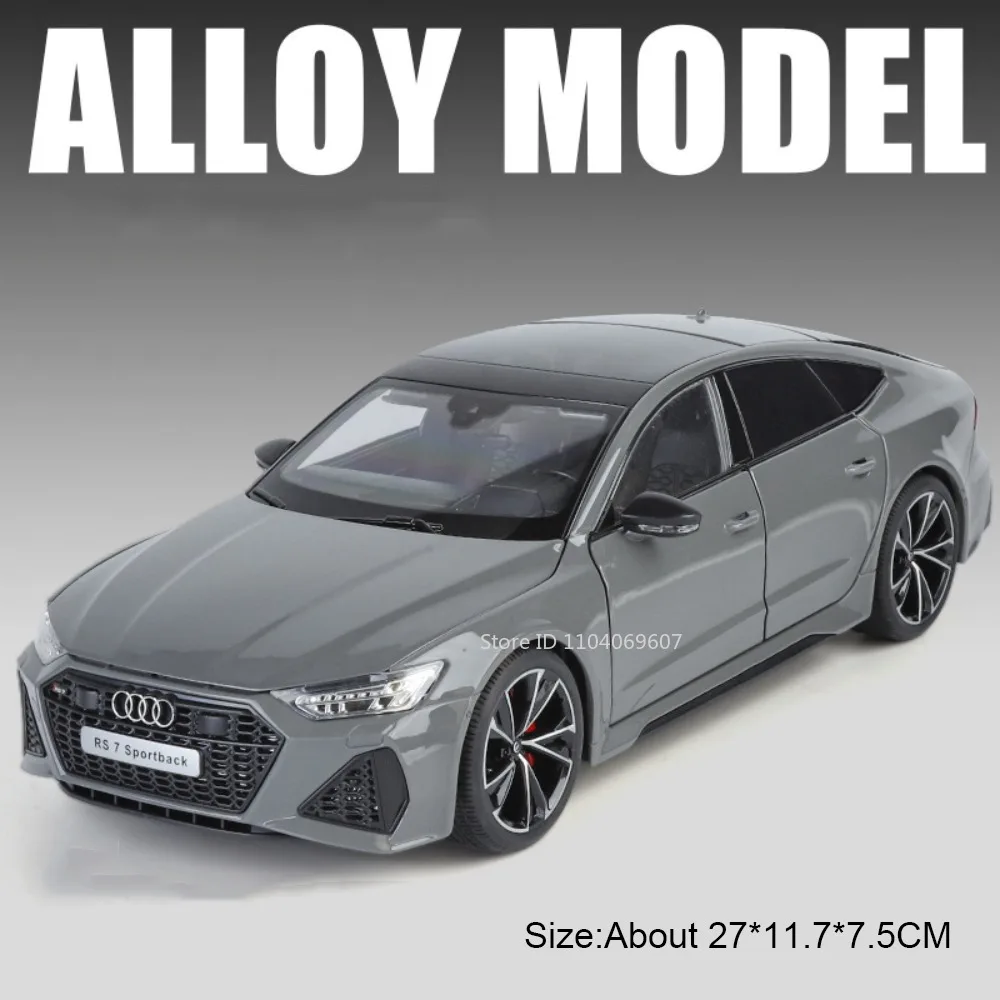 Maßstab 1:18 RS7 Rolls-royce Phantom-Auto-Spielzeugmodelle, Legierung, Druckguss, Stoßdämpfung, Türen, geöffnetes Soundlicht für Erwachsene und Kinder, Geschenke