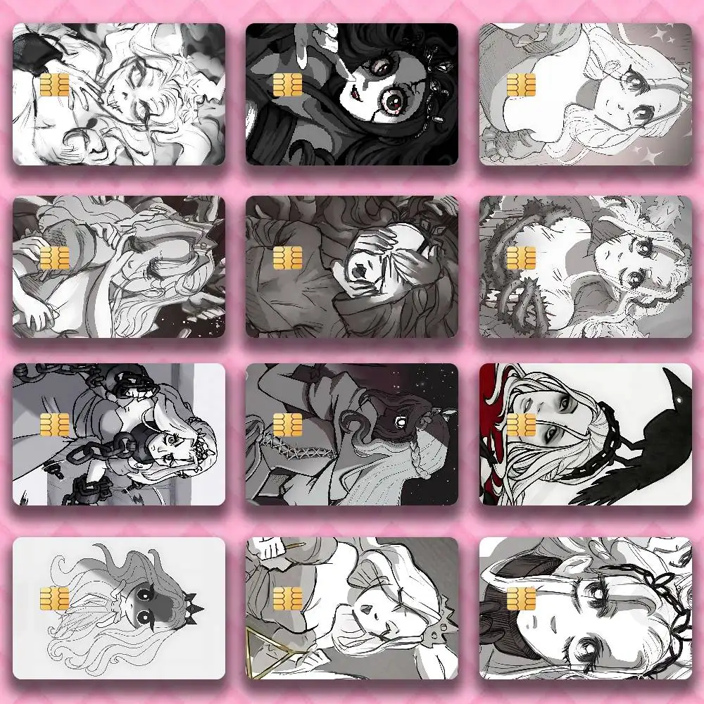 

S-Slay The Princess Sticker Film Tape Skin for Credit Card Debit Card Cartoon Waterproof Stickers Small Chip