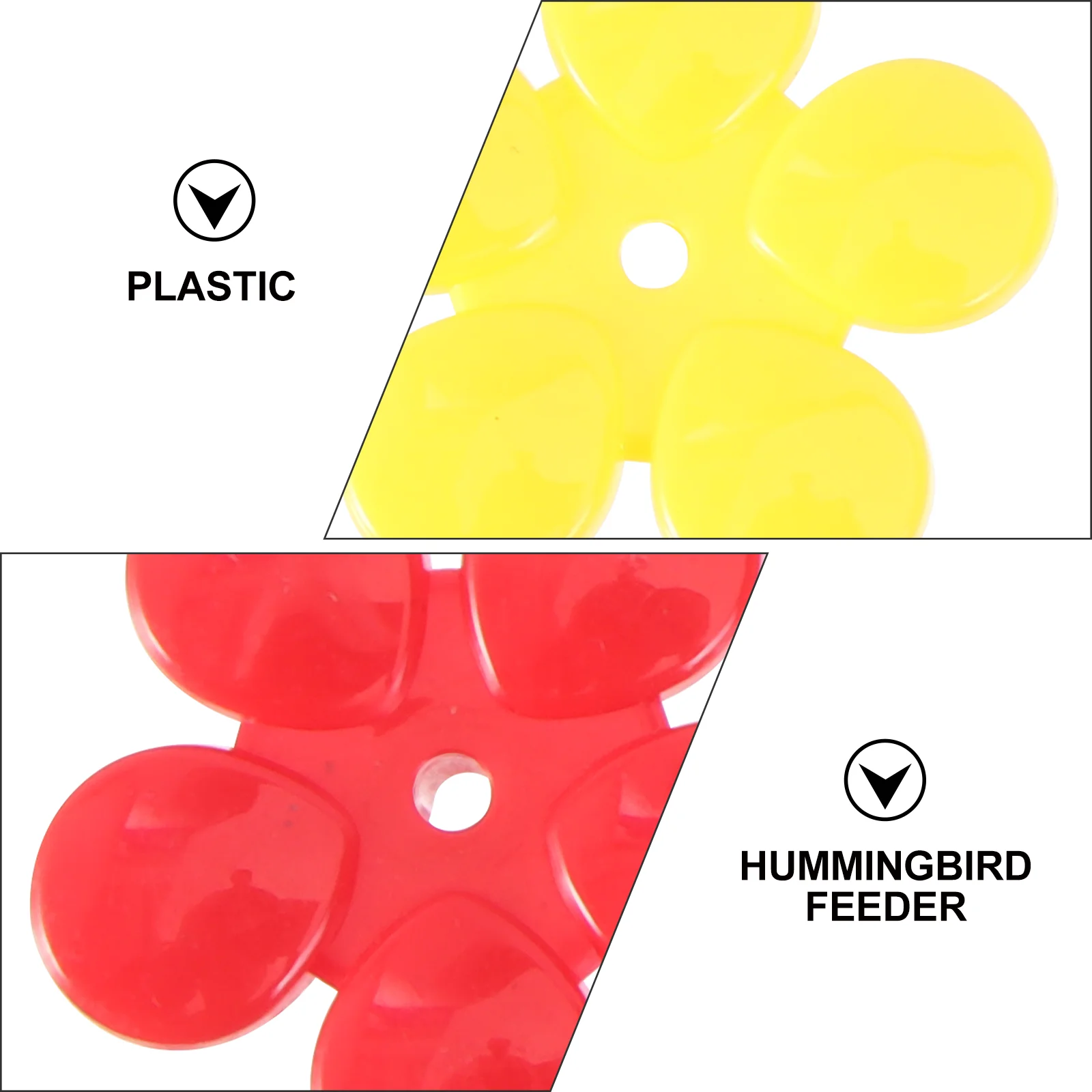 

20 Pcs Water Feeder Flowers Flowers High Quality Plastic Bird Bird Feeding Dispenser Feeding Dispenser Wild Birds Supplies