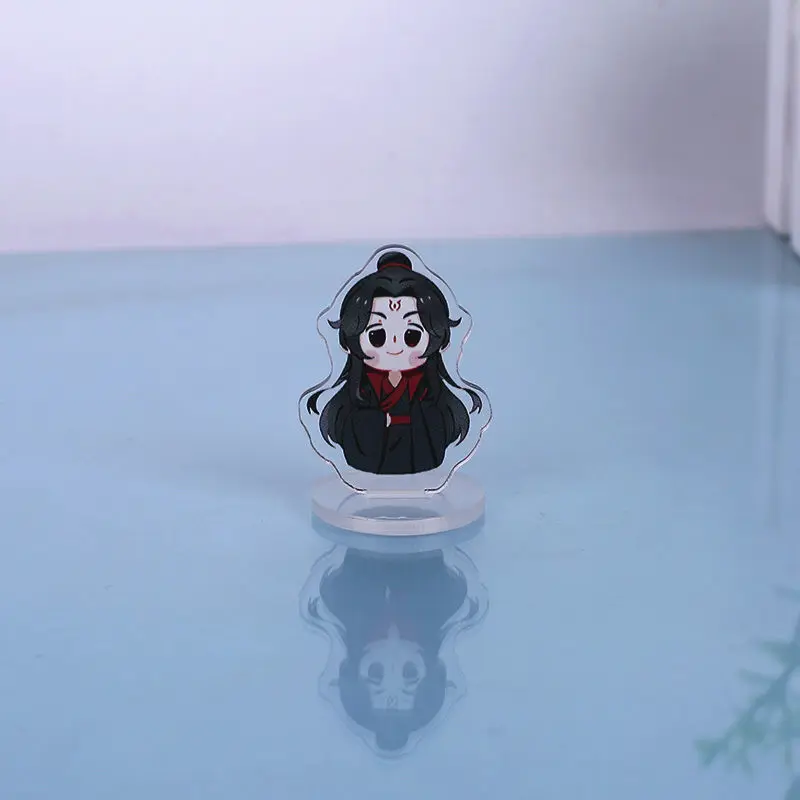 6PCS/Set 4.5CM Mo Dao Zu Shi , Tian Guan Ci Fu, Ren Zha Fan Pai Acrylic Figure Stand Model Plate Holder Cosplay Gifts