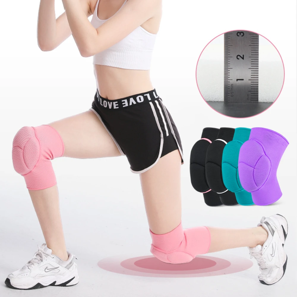 1Pc Sports Protective Knee Pads Thick Sponge Football Volleyball Extreme Sports Anti-Slip Collision Avoidance kneepad Brace