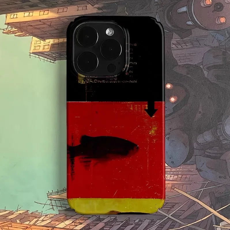 

Red Retro Little Fish Phone Case for IPHONE 17 Air 16E 15 PROMAX 14 Plus 13 12 MINI 11 PRO 16Plus XR XS MAX Acrylic Phone Cover