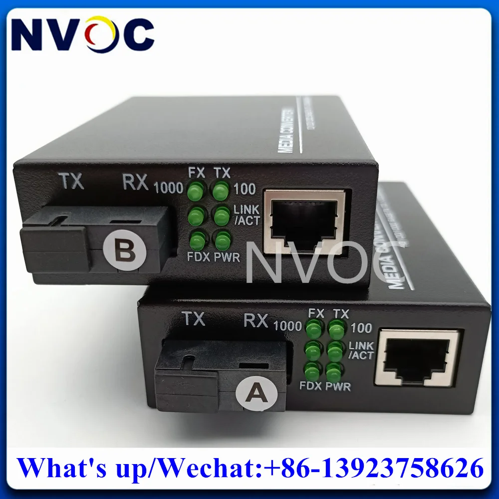 

2KM 20KM 40KM 60KM 80KM 100KM 1000M 120KM Singlemode SM Single Fibre 1310/1550nm SC/UPC Gigabit Fiber Optical Media Converter