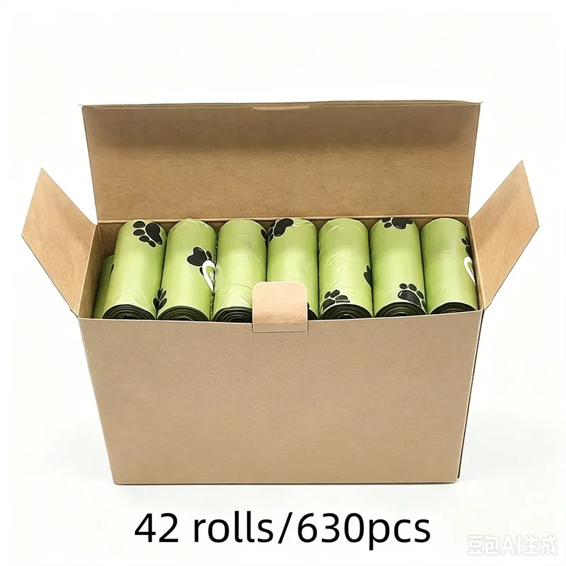 Thick Dog Poop Bags, Leak‑Proof Pet Waste Refill Bags, Durable Garbage Bags for Outdoor Dog Walking Pet Cleaning Supplies