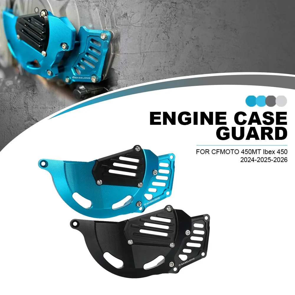 

FOR CFMOTO 450MT Ibex 450 2024 2025 2026 Motorcycle CNC Right Side Engine Case Cover Protector Guard 450 MT Ibex450 Accessories
