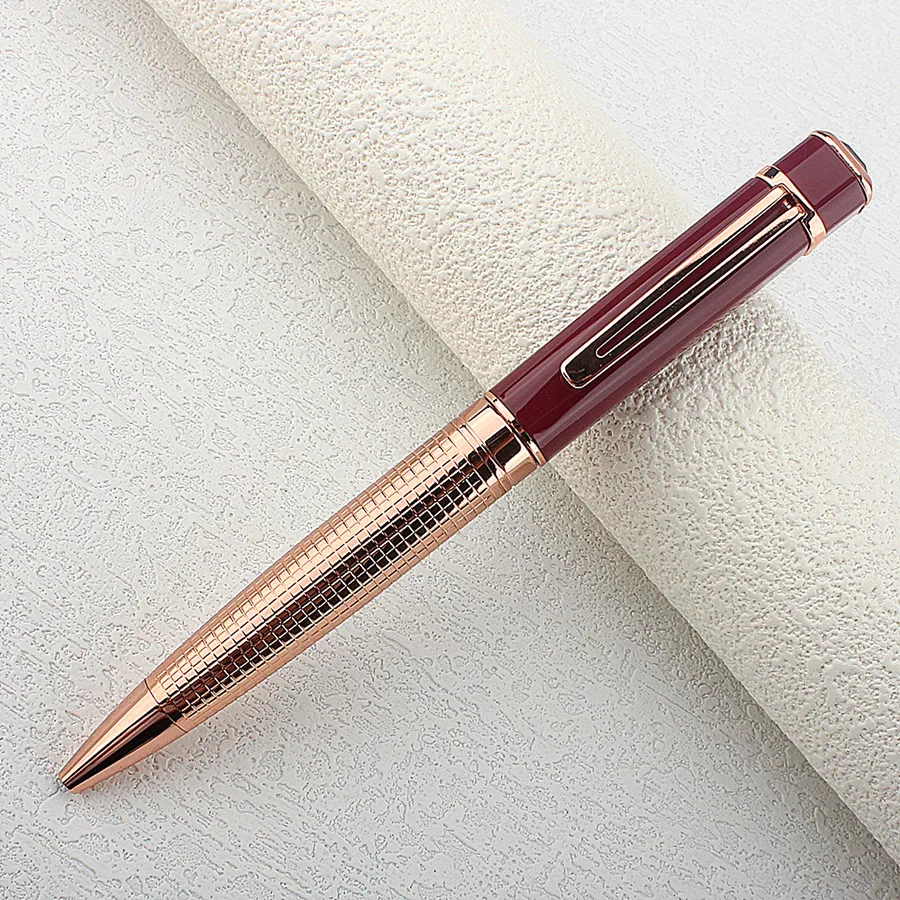 Luxury Diamond  Metal Business Pen High Quality Black Gold Ballpoint Pens for School Office Writing Gift Stationery