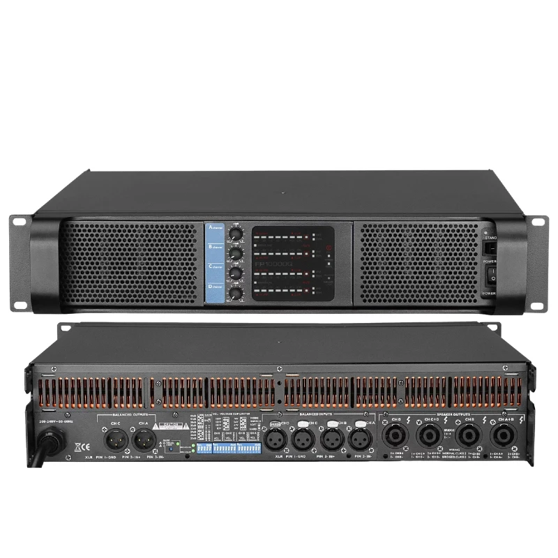 Paulkitson FP10000Q Vierkanaliger Leistungsverstärker 8Ω 4Ω 2Ω Optional Klarer Klang Geräuscharm Professionell für Veranstaltungen, Zuhause, Partys und Live-Auftritte – Detail 2