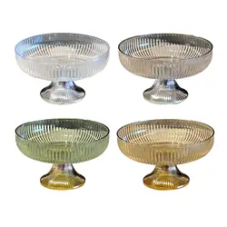 Vintage High-End Fruit Bowl Household High Foot Fruit Plates Pedestal Fruit Bowl for Table Centerpiece Living Room Decorations