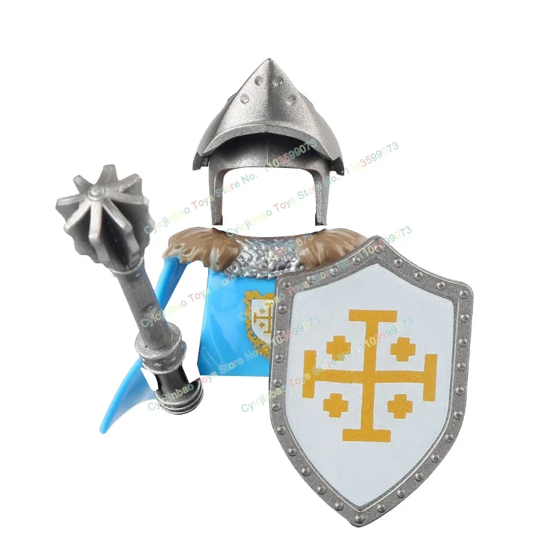 G0133 Jérusalem Tripoli Royal MOC chevaliers médiévaux bouclier épée figurines d'action blocs de construction accessoires jouets pour enfants cadeaux