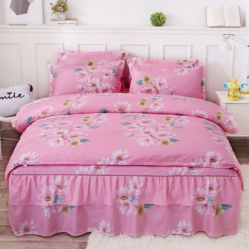 4Pcs Lot Queen Cotton Bedding Set Soft Comfortable King Size Duvet Cover Set Cheap Durable Single Double Quilt Cover