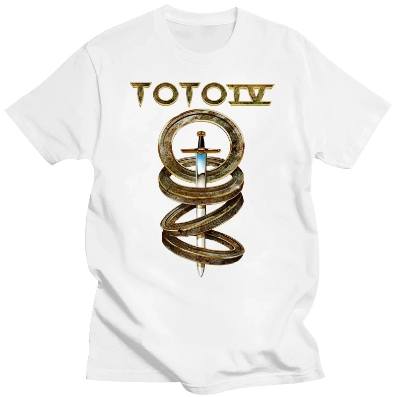 Pop TOTO IV  Men\'s T-Shirt Classic Rock Band Print Cotton Tops Tee High Quality Fashion Trend 2024 New  Women\'s T-Shirts