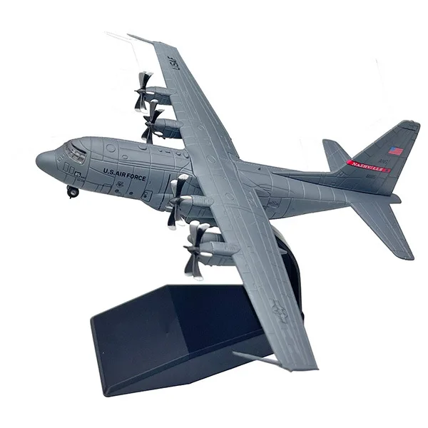 1/200 Scale US Air Force C-130 Hercules Transport Aircraft Diecast Metal Airplane Military Plane Model For Display Collections