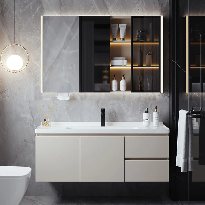 Small Apartment Bathroom Cabinet Office Rest Face Washing Bathroom Cabinet Remind Bathroom Furniture Kylpyhuonekaappi XYYSG