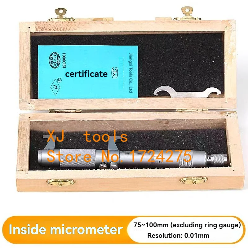 

1PCS 75-100MM Inside micrometer Measure the inner hole micrometer