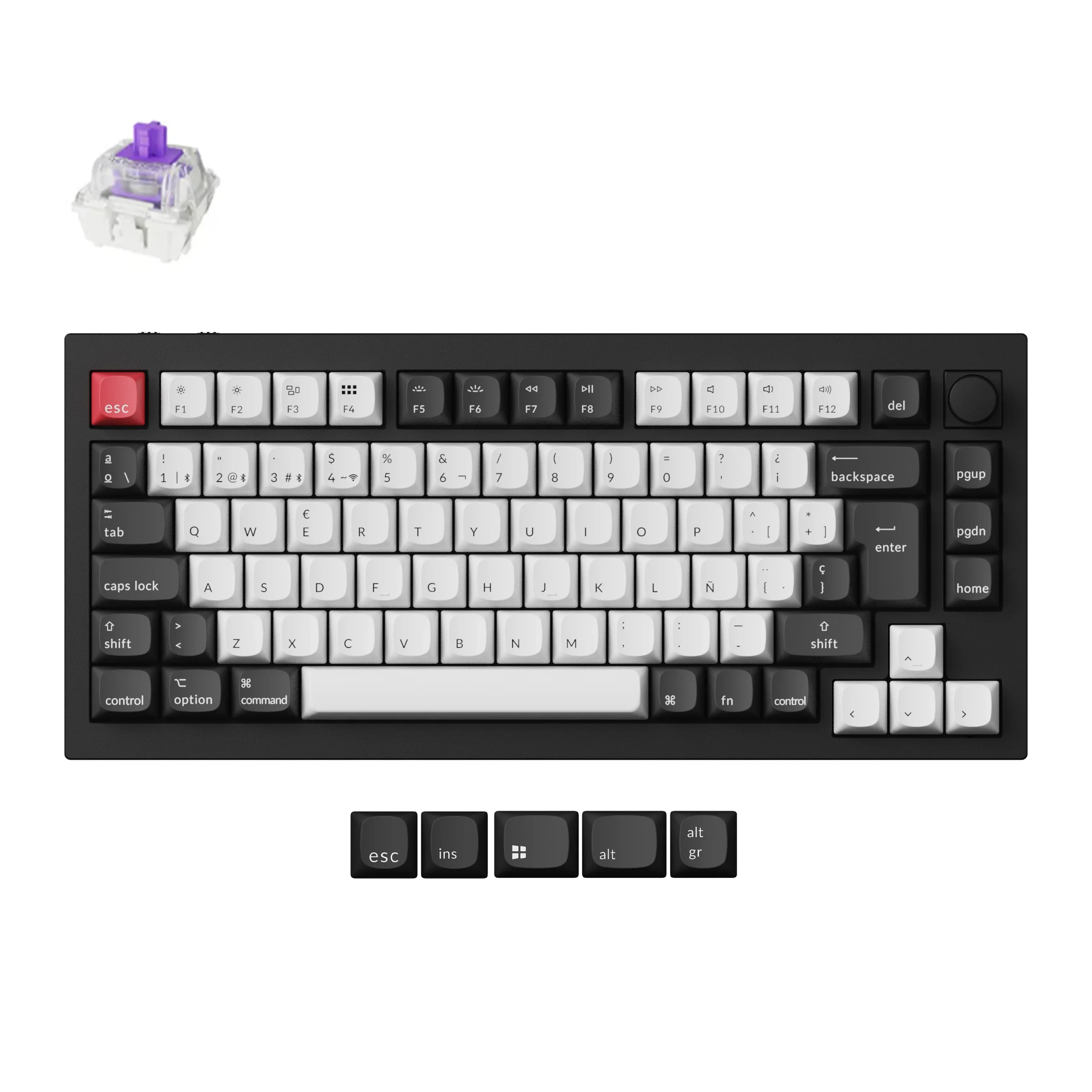 Keychron Q1 HE ISO disposition Collection QMK clavier mécanique personnalisé sans fil commutateurs magnétiques rétro-éclairage rvb