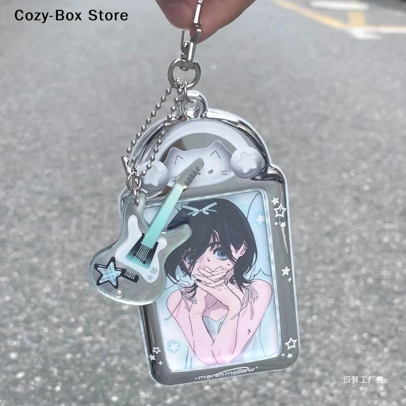 [ZY]Kawaii 3 Inch Photocard Holder Bag Pendant Photo Frame Picture Display Stand Card Holder Student Keychain For Bag[ZY] view 4