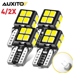 AUXITO 4/2Pcs W5W T10 Led Bulbs Canbus 194 168 5W5 Led Car Interior Light Dome Reading License Plate Lamp Marker Parking Lamp
