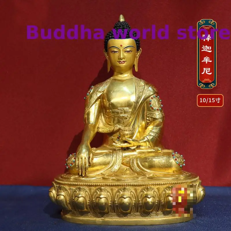 

2025 offer Wholesale high good quality Thailand Buddha statue COPPER Tantric Shakyamuni Buddha Buddhist HOME Altar worship