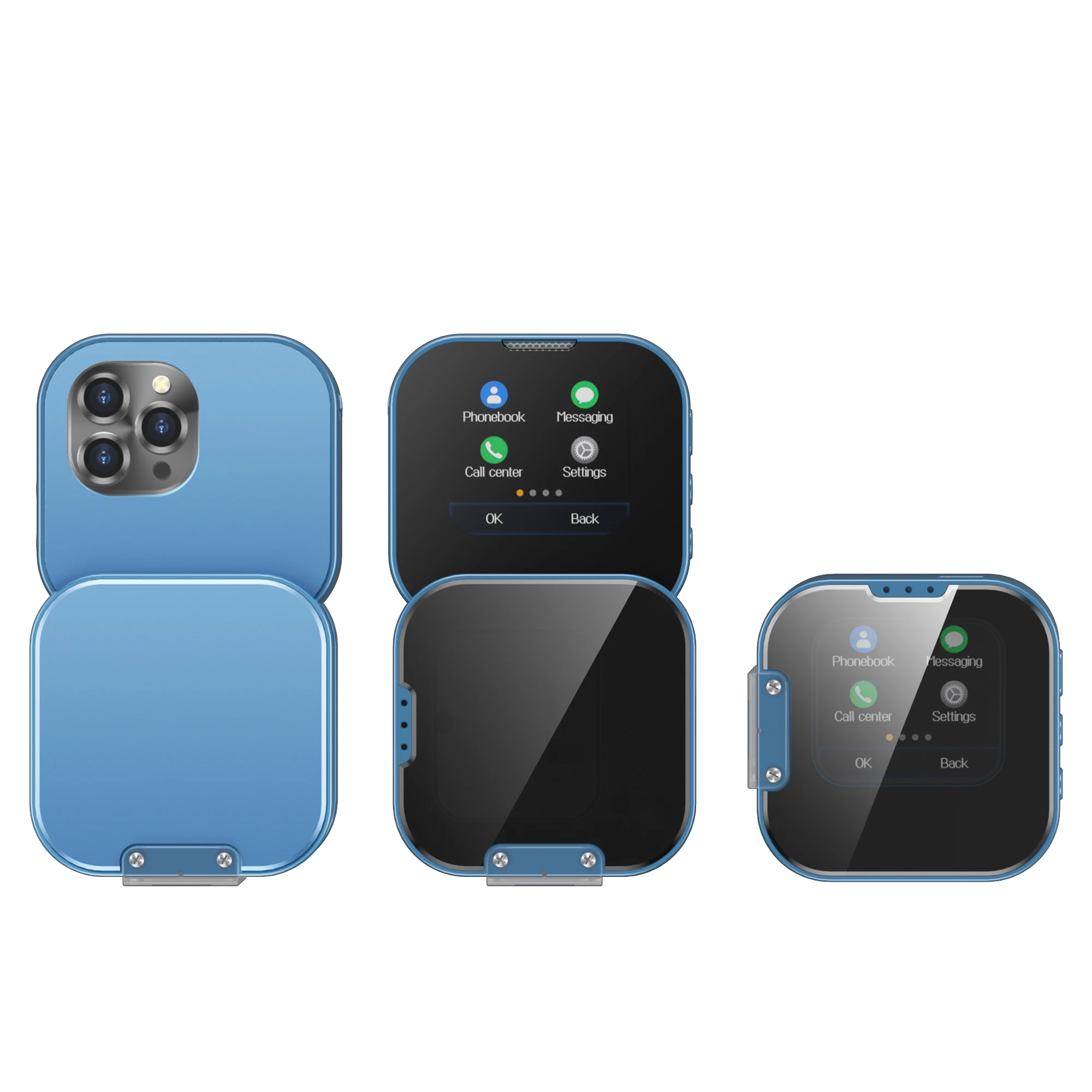 2025 NIEUWE SERVO i19 Draaien Kleine Touchscreen Telefoon 1.69 "Display Magic Voice Bluetooth Dial Torch 90 °   Roterende 2G mini-mobiele telefoon