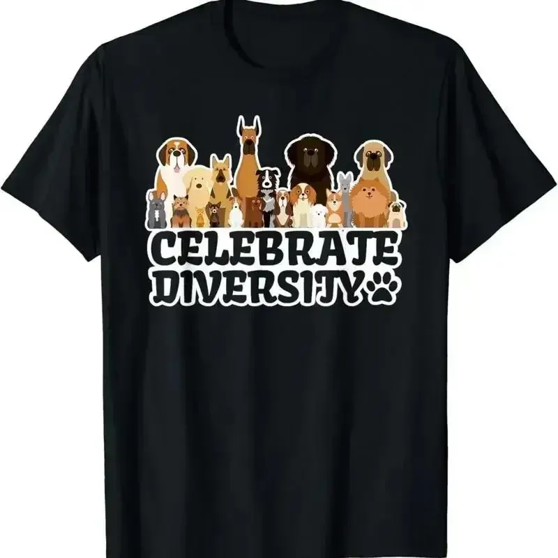 Funny Dog Lover T Shirt _Celebrate Diversity_ Cute