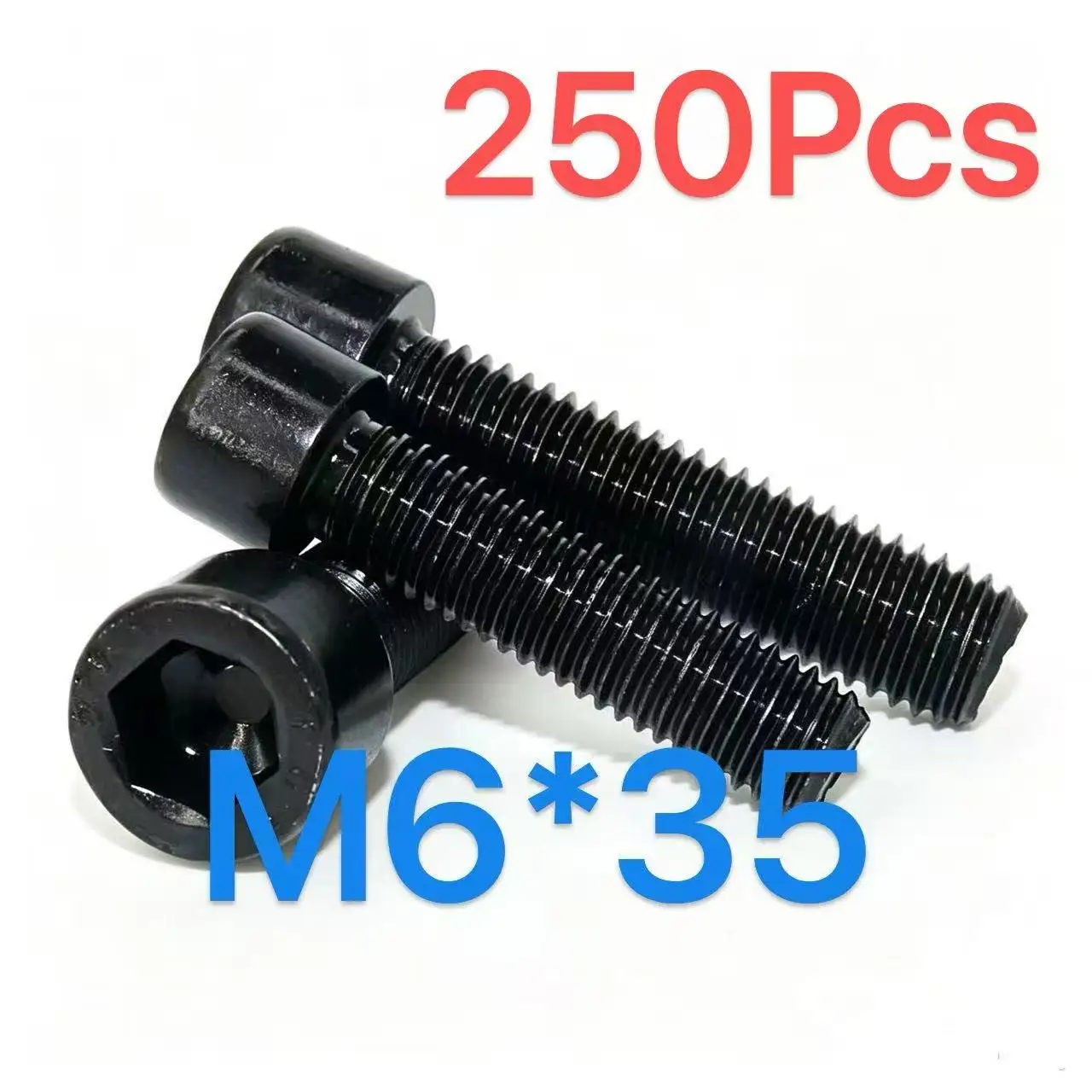 M6*35mm8.8 high strength grade, carbon steel material, black oxide finish