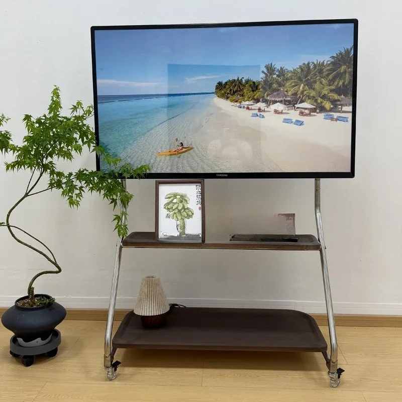 Curved TV Stand, Stainless Steel TV Stand
