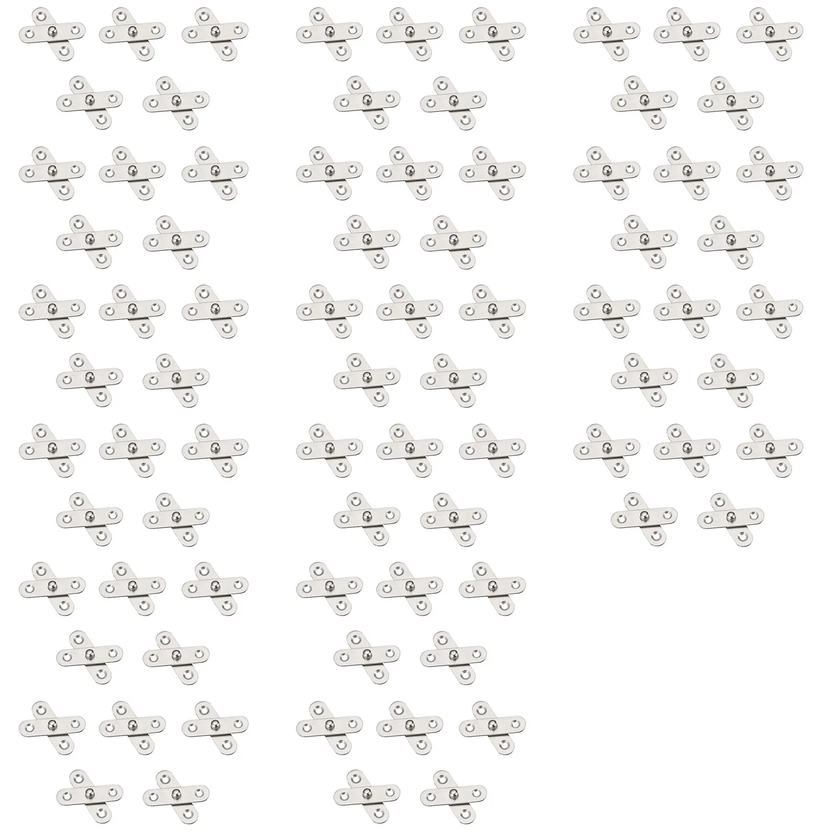 

L68A 80PCS Shed Door Hinges Kitchen Cabinet 360 Degree Rotation Pivot Stainless Steel Rotating Rotatable 57X16 Mm
