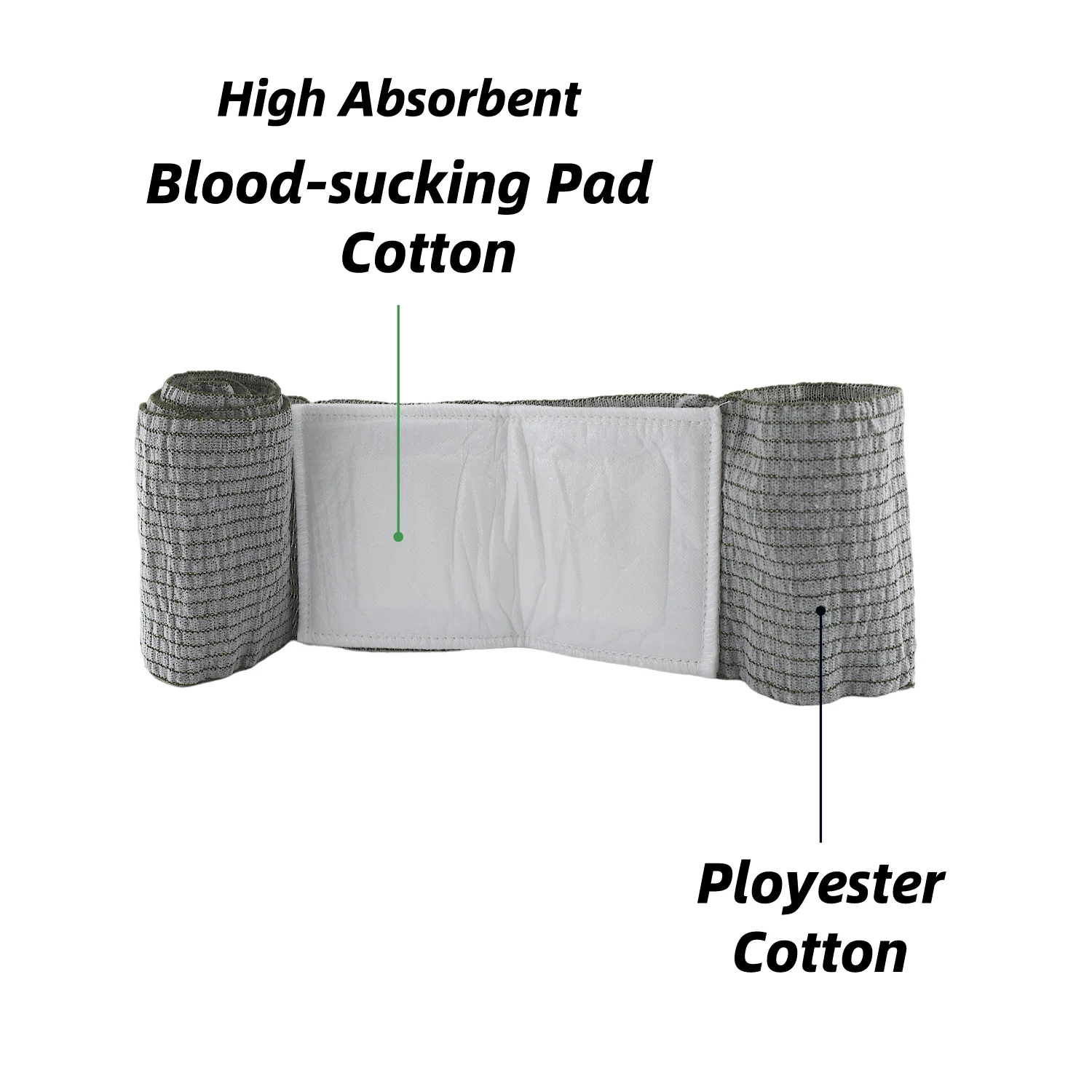 Hot Sale Wholesale Vacuum Seal First Aid Emergency Trauma Dressing Survival Trauma Israeli Bandage